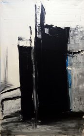 widok na miejską szarówkę