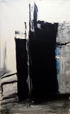 widok na miejską szarówkę